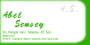 abel semsey business card